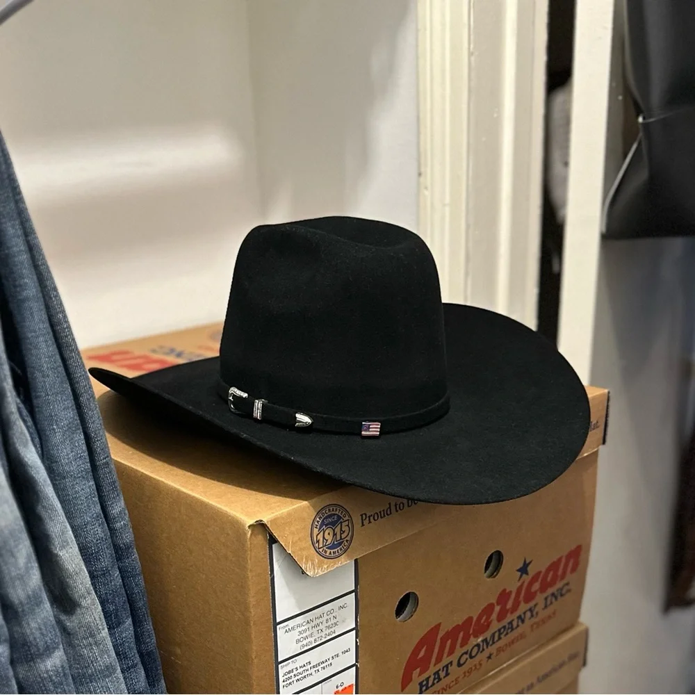 American Hat Co - Black 7X Felt - Picture 3 of 6